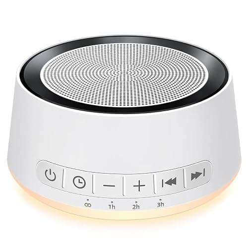 Sound Machine White Noise Machine with 30 Soothing Sounds 12 Colors Night Light Sleep Machine for Baby Kids Adults Brown Nosie Machine Pink Noise Machine with 32 Volume Levels for Office Home Travel - Image 1