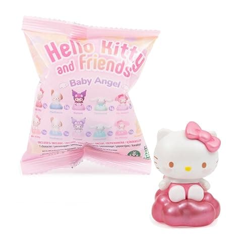 Hello Kitty Mini Figure Blind Bag – 1 Random Figure Included (4cm Baby Angel Series), Collect 1 of 6 Characters in Regular or Shiny Light-Up Style, Cute Sanrio Surprise Toy for Fans & Collectors - Image 1