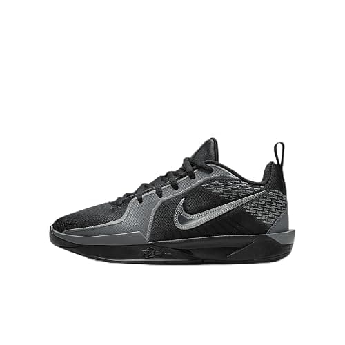 Sabrina 2 "Court Vision Big Kids' Basketball Shoes (FQ7376-001, Black/Smoke Grey/Opti Yellow) Size 5.5 - Image 1