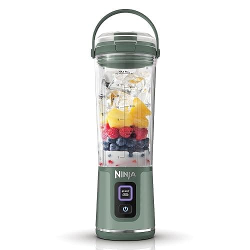 Ninja Blast Portable Blender, 530ml, Leakproof Lid & Sip Spout, Powerful Cordless Mini Blender, Rechargeable, Portable Smoothies, Protein Shakes, Blends Ice & Frozen Fruit, Forest Green, BC151UKEM - Image 1
