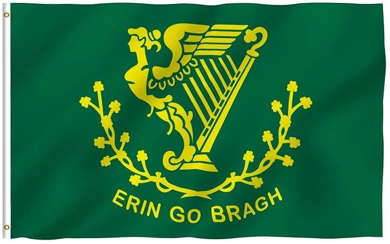 ANLEY Fly Breeze 3x5 Foot Erin Go Bragh Flag - Vivid Color and Fade Proof - Canvas Header and Double Stitched - Ireland Forever Flags Polyester with Brass Grommets 3 X 5 Ft - Image 1