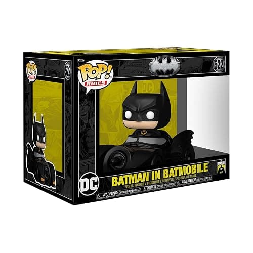 Funko Pop Rides Deluxe: Batman's 85th Anniversary - Batman in Batmobile - Collectable Vinyl Figure - Gift Idea - Official Merchandise - Toys for Kids & Adults - Superheroes Fans - Image 1