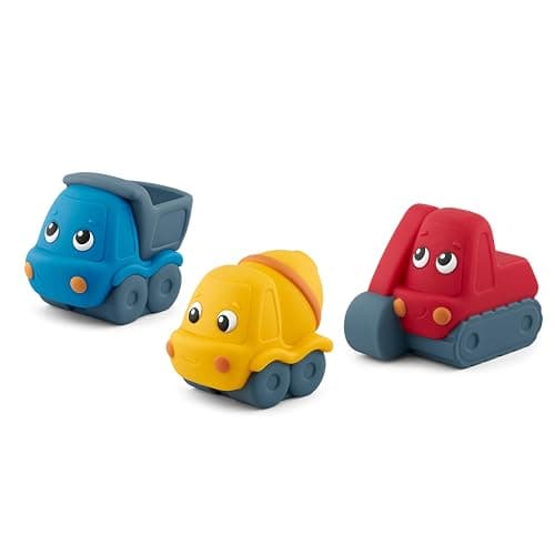 My First Tonies: Construction Set - Excavator, Cement Mixer, and Truck Soft and Squeezable Audio Toy Figurines - Image 1