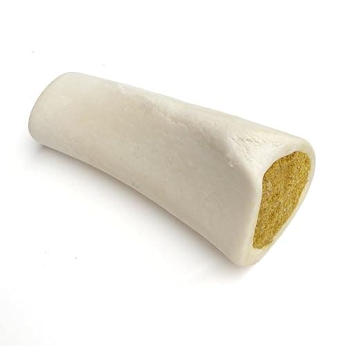 Cadet Stuffed Shin Bone, Long-Lasting Dog Chew Bones for Aggressive Chewers, High Protein Filled Bone Dental Chew for Dogs, Bacon & Cheese Flavor Filling, 5-6" for Large Dogs - Image 1