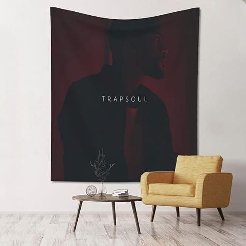 NEWCREATEES 60 x 51 inch Tapestries Bryson Rapper Tiller Wall Hanging Tapestry Wall Art Tapestry for Bedroom Dorm Living Room Home Decorations - Image 1
