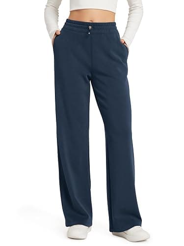 ODODOS Women's Modal Soft Wide Leg Pants with Pockets Adjustable Shockcord High Waist Casual Lounge Pants-27/29/31" Inseam - Image 1