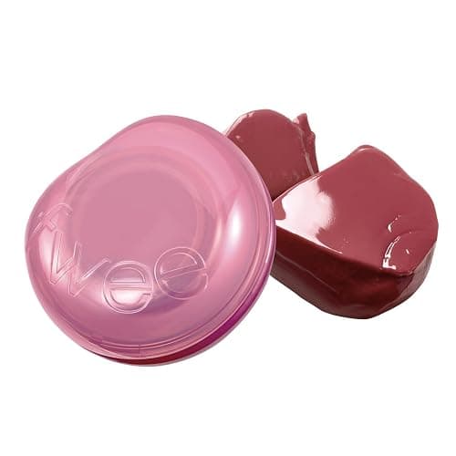 fwee Glowy Jelly Pot | Dewy Jelly Lip & Blush Color, Tinted Glow Balm, Dewy Buildable Finish – Rosy Glaze (Dusty Rose) | 0.14 oz - Image 1