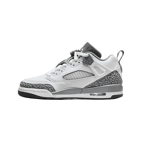 Jordan Spizike Low Big Kids' Shoes (FQ3950-102, White/Anthracite/Wolf Grey/Cool Grey) - 7 Big Kid - Image 1