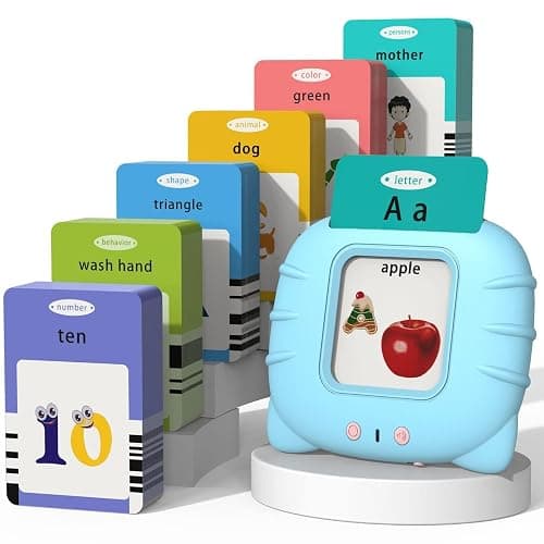 Startcan Talking Cards for Toddlers, Speech Therapy Toys Autism Toys, ABC 123 Sight Words Etc, Educational Learning Interactive Toys with Giftable Package (510-blue (New ABC+123+ 3 Songs)) - Image 1