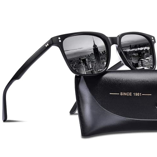 CARFIA Polarized Men's Sunglasses UV400 Protection for Driving Fishing Cool Man Acetate Shades CA5354L - Image 1