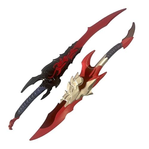 Set of 2 Medieval Fantasy Solo Leveling Kamish Wrath Foam Dagger for Cosplay, Collection, Role Play, Prop, Costume, Christmas - Image 1