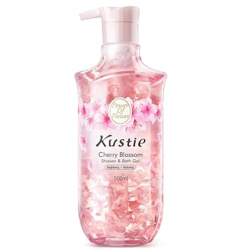 Kustie Cherry Blossom Petal Body Wash with Real Sakura Extract & Niacinamide - Hydrates & Softens Skin with Hyaluronic Acid - Antioxidant-Rich, Free From Parabens, Sulfates & Phthalates, 16.9 Fl Oz - Image 1
