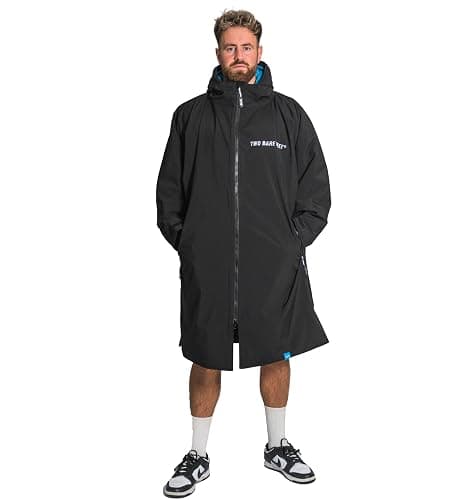 Two Bare Feet Core Waterproof Changing Robe – Unisex Adult Waterproof Windproof Coat, Fleece Lined, Ideal for Outdoor Swimming, Surfing, Camping, Beach Use - Image 1