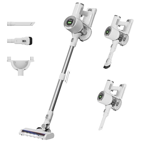BUTY BULU Cordless Stick Vacuum Cleaner, 30KPa Handheld 2200mAh Rechargeable Battery Lightweight Small Vac Electirc Broom, 40Mins Runtime for Home Hard Floor Carpet Pet Hair Cleaning, LED Screen - Image 1
