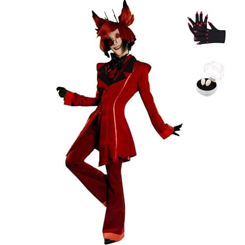 SHIKI Anime Hazbim Hotel Charlie Morningstar Cosplay Costume Charlotte Alastor Red Jacke Uniform Suit Halloween Outfit - Image 1