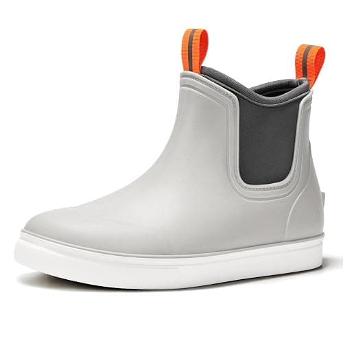 ZCVQX Women's Deck Boots Waterproof Ankle Rain Boots | Outdoor Fishing Garden Boots for Women, Anti-Slip Shoes, Lightweight Comfortable Work Shoes - Image 1