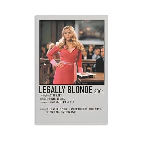 Poster Movie Legally Blonde Decorative Painting, Wall, Hanging Wall Art Poster Scroll Canvas Painting Picture Living Room Decor Home Framed/Unframed 08x12inch(20x30cm) - Image 1