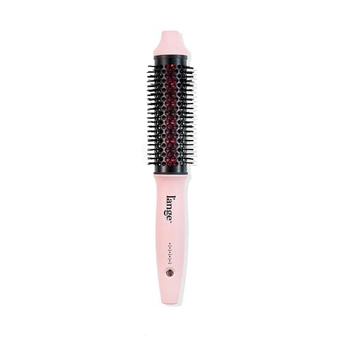 L'ANGE HAIR GlamWave Infrared Thermal Ionic Brush | 38mm Heated Round Thermal Brush for Volume and Curls | Reduces Frizz | Adds Shine | Smooth Styling Tool for All Hair Types (Blush) - Image 1