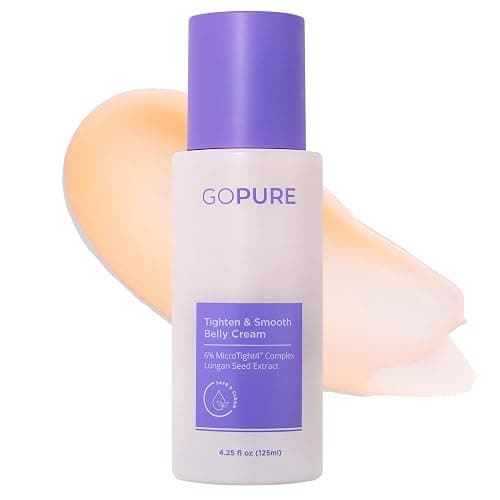 goPure Firming Belly Cream - Body Firming Moisturizer for Visible Cellulite & Stretch Mark Reduction, 4.25oz - Image 1