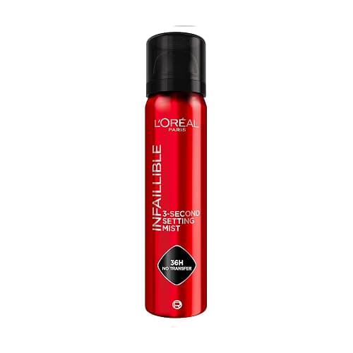 L'Oréal Paris Setting Spray, Infallible 3-Second Makeup Setting Spray Mist for Face, Up To 36 Hour Makeup Wear, Fixing Spray, Waterproof and Sweatproof, Transfer-proof and Non-sticky 75ml - Image 1