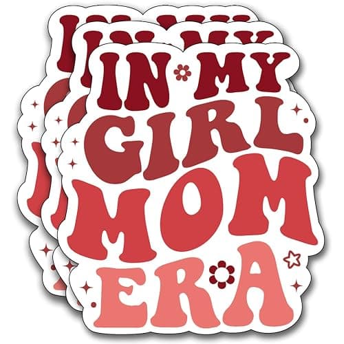 (3Pcs) in My Girl Mom Era Sticker, Sticker Gifts Mom Decorate Books, Laptops, Water Bottles Kindles Stickers, Phones Tumbler Waterproof Vinyl 3" Inch - Image 1