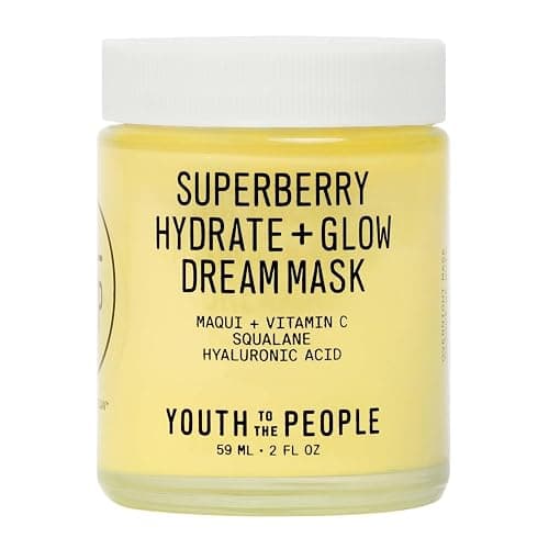 Youth To The People Superberry Hydrate + Glow Dream Mask, Vitamin C Face Moisturizer, Plumps + Brightens Skin, Treats Dullness + Uneven Tone, Vegan - 2 Fl Oz (Pack of 1) - Image 1