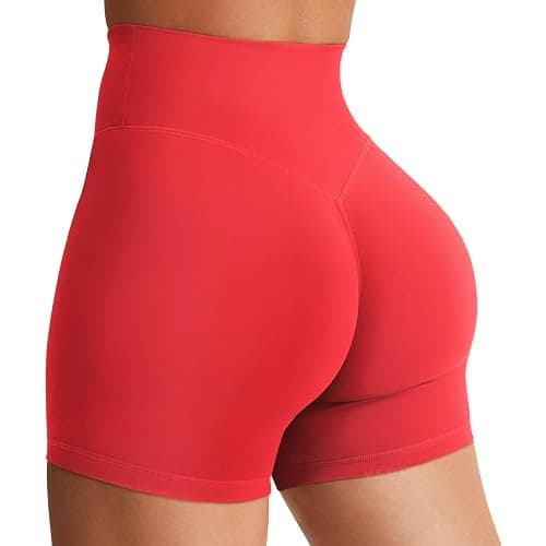 YEOREO Women's Biker Shorts 3.6" /4.5" / 6" Workout Gym Shorts Craze High Waist Tummy Control Hidden Scrunch Running Yoga - Image 1
