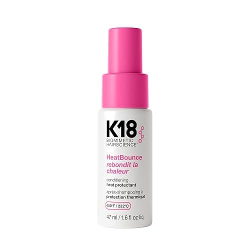 K18 HeatBounce Conditioning Heat Protectant Spray, Lightweight Leave-In Conditioner + 450℉ (232°C) Inside-Out Heat Protection, Soften, Smooth + Detangle All Hair Types - Image 1