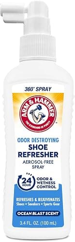 Arm & Hammer Shoe Refresher & Deodorizer Spray, Ocean Blast, 3.4 oz | Aerosol-free shoe deodorizer spray for sneaker odor and wetness control; Ocean Blast scent for everyday footwear - Image 1