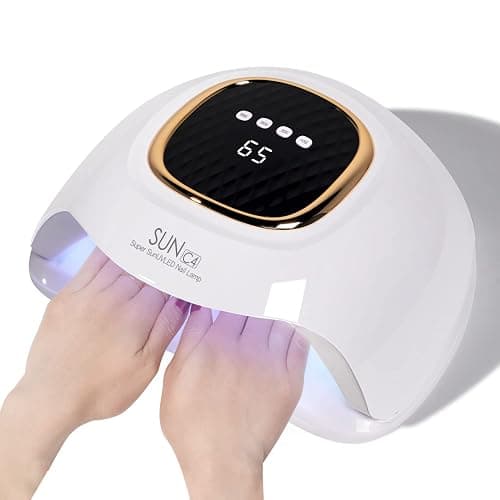 MIRAGE LAYON UV Nail Lamp - Fast Drying, Powerful & Efficient LED Nail Lamp with 4 Timing Settings & Infrared Automatic Sensor Professional UV Light for Home Salon Nail Art Tools - Image 1