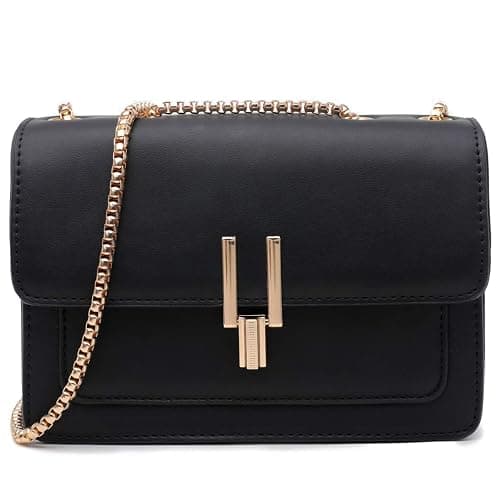 Color-Block Crossbody Bags for Women Leather Cross Body Purses Cute Designer Handbags Shoulder Bag Medium Size - Image 1
