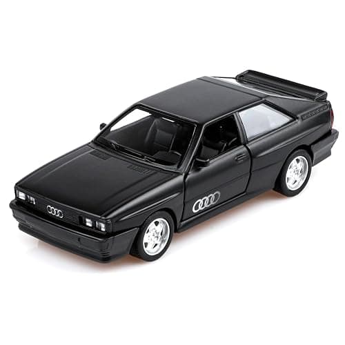 1/36 Scale 1980 Audi Sport Quattro Toy Car,Pull Back Vehicles Audi Diecast Model Cars,Cars Gifts for Boys Girls(Matte Black) - Image 1