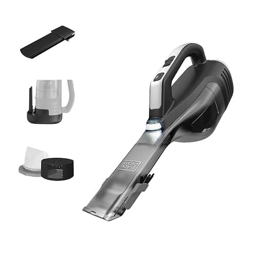 BLACK+DECKER dustbuster reveal Handheld Vacuum Cordless, Car Vacuum Portable Cordless, LED Light, Long Run Time, Rechargeable Lightweight Dust Buster, Includes Crevice Tool, Charging Base (HLVD320B42) - Image 1
