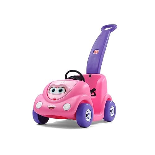 Step2 Push Around Buggy Kids Push Car, Ride On Toy, Stroller Substitute, Includes Seat Belt & Horn, Made of Durable Plastic, Max Weight 50 lbs., For Toddlers 1.5-4 Years Old, Pink - Image 1