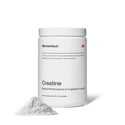 Momentous Creatine Monohydrate Powder - Creapure Creatine Powder - Supports Strength, Lean Muscle, & Recovery for Men & Women - NSF Certified for Sport - 5 g per Serving - 90 Servings - Image 1