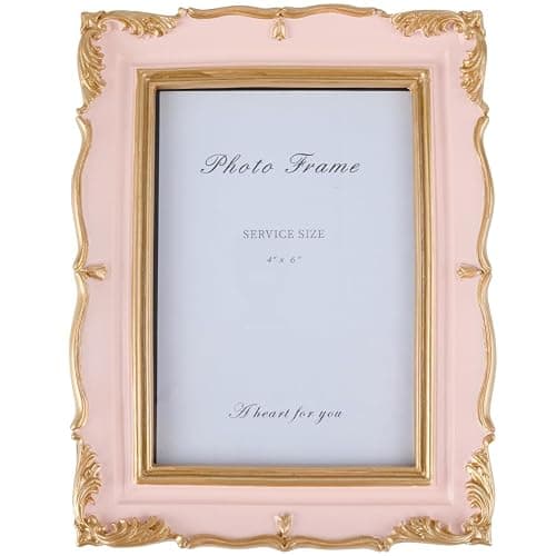SOFPLATE Marcos de Fotos Vintage Rosas 5x7 marco Decorativo Portafotos Antiguo Adornado con Tapete Acento Shabby Chic Exhibición de Fotos para 4x6 fotos Sobremesa Escritorio O Pared Horizontal O Verti - Image 1