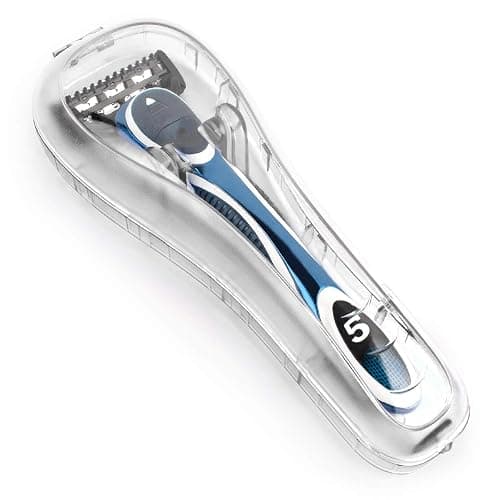 QSHAVE - Portable Travel Razor Protector Hard Case for Manual Razor System (6-1/2" X 2-1/2" X 1"), 1PC, (No Razor In) - Image 1