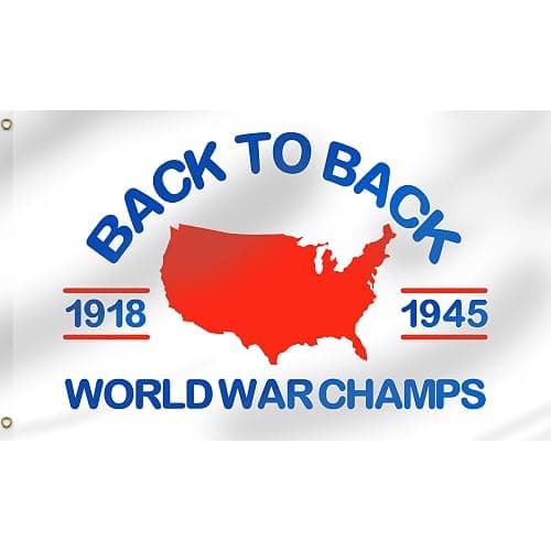 Eohcofys World War Champs Back To Back Flag 3x5 Ft Ban War Flag Cool Funny Flags for Room Guys Tapestry for College Dorm - Image 1