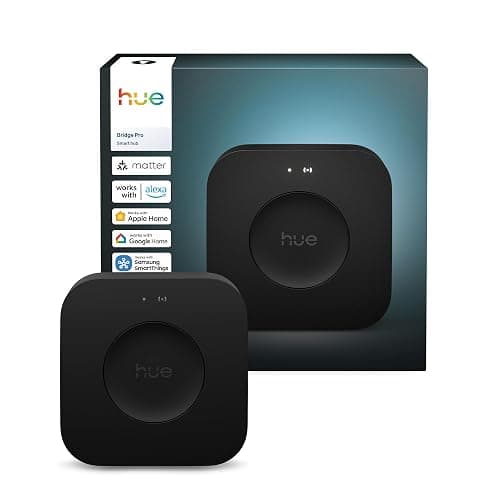 Philips Hue Bridge Pro, Smart Light Hub, Wireless, Advanced Encryption, Supports 150+ Lights and 50+ Accessories, Works with Apple Home, Amazon Alexa, Google Assistant, Samsung SmartThings - Image 1