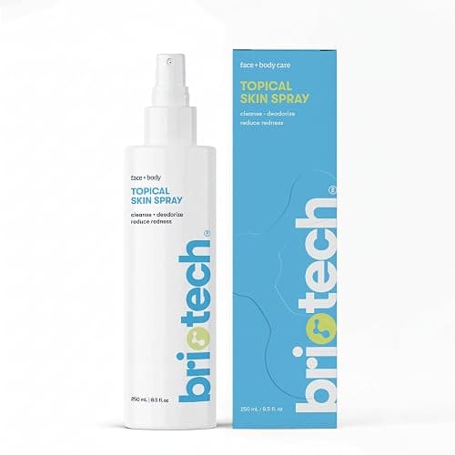 BRIOTECH Topical Skin Spray, Hypochlorous Acid Spray for Sensitive Skin, HOCl Facial Mist, Full Body Support Against Irritation, Calm Redness, Soothe Foot & Scalp, 8 oz (1 Pack) - Image 1
