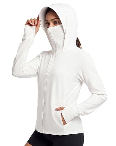 Stelle Women's UPF 50+ Sun Protection Jacket Hoodie Lightweight Long Sun Shirt for Outdoor Running Hiking - Image 1