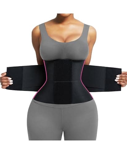 FeelinGirl Waist Trainer Belt Waist Cincher Trimmer Ab Belt Tummy Control Body Shaper with Triple Wrap Women and Men - Image 1