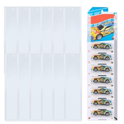 AEIMIAIDE 10Pcs Car Diecast Display Case Toy Car Sleeve for Hot-Wheels Match-Box Packaged Cars Storage, Holds Up to 70 Cars for Collectors - Image 1