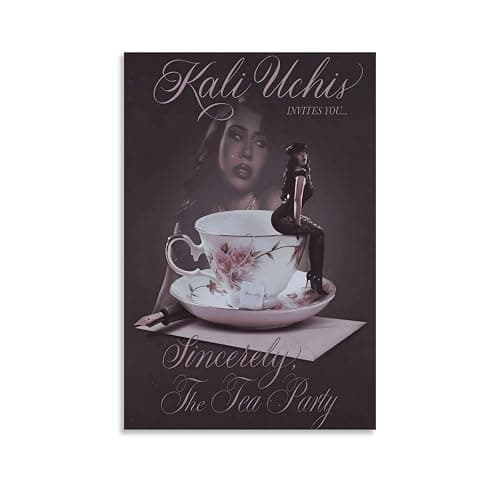 KBBYT Kali Uchis Sincerely Music Album Poster Canvas Wall Art Print For Room Aesthetic And Decor Poster For Bedroom Living Room Bathroom Kitchen Office Decor 12x18inch(30x45cm) Unframe-style - Image 1