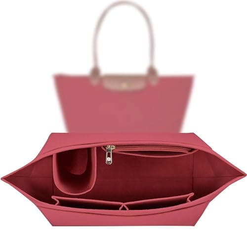 Organizer für Longchamp Tasche,Taschen Organizer für Longchamp L,Organizer für Longchamp Pliage L,Purse Organizer, Multi-Pocket Felt Handbag Organizer for Insert Wallet Organizer for Longchamp - Image 1