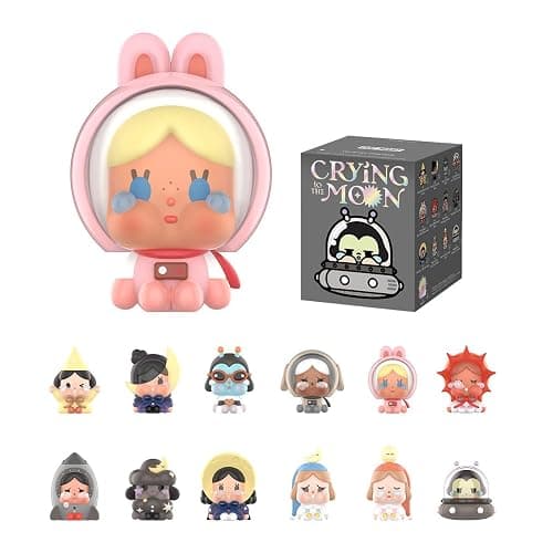 POP MART Crybaby Crying to The Moon-Sitting Series Blind Box Figures, Collectible Toys Home Decorations, Holiday Birthday Gifts for Girls and Boys, Single Box - Image 1