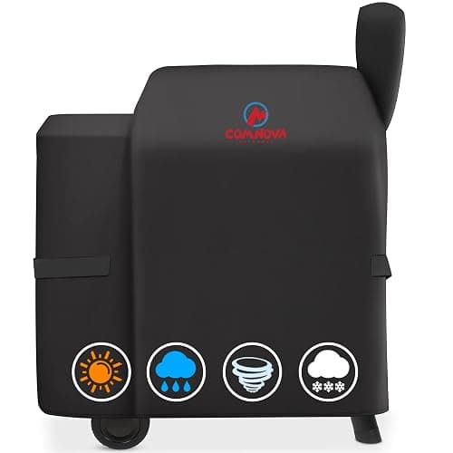 Comnova Grill Cover for Traeger Pro 22 & 575 Series - 600D Wood Pellet Smoker Cover for Traeger Waterproof & Heavy Duty, Premium Pellet BBQ Cover for Treager Pro 22 / Pro 575, Z Grills 550B and More - Image 1