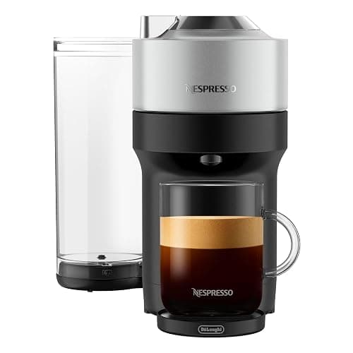 Nespresso Vertuo Pop+ Deluxe Coffee and Espresso Machine by De'Longhi, 120 Volts, Silver - Machine Only - Silver - Image 1