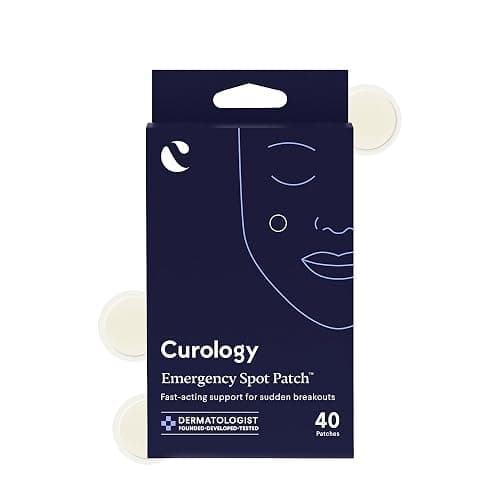 Curology Emergency Spot Pimple Patches for Face, Stocking Stuffer Gifts, Hydrocolloid Pimple Patches Fast-Acting, 40 Count - Image 1