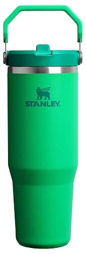 STANLEY IceFlow 2.0 Flip Straw Tumbler with Handle 30 oz | Twist On Lid and Flip Up Straw | Leak Resistant Water Bottle | Insulated Stainless Steel | BPA-Free | Meadow - Image 1
